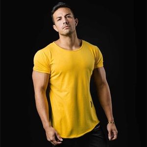 NWT! Alphalete Scoop Neck (Large, Yellow)
